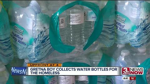 Gretna boy collects water bottles for homeless