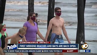 First weekend San Diego beaches, bays are back open