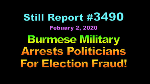 Burmese Military Arrests Politicians For Election Fraud, 3490