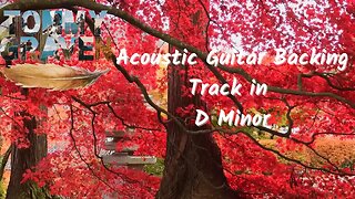 Beautiful Acoustic Guitar Backing Track in D Minor (licensing available)