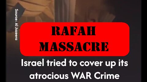►🚨▶◾️⚡️⚡️🇮🇱⚔️🇵🇸 Rafah Massacre 🔴✡️ 🕍 🇮🇱