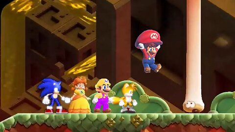 Super Mario Bros. Wonder Wii: - 1 Player Co-Op Walkthrough (HD)