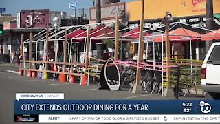 City of San Diego extends outdoor dining for a year