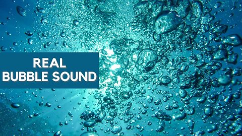 REAL Bubbling Water 💦Water Bubbles Sound | No Music