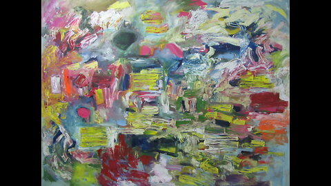 21st Century Abstract Expressionist Painting (time lapse)