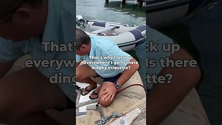 Sailboat Dinghy Security and Etiquette #shorts