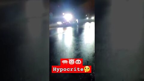 cop with headlight out, stops man for headlight out.