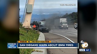 Team 10: San Diego couple concerned about BMW fire