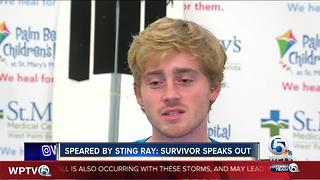 Man speared by sting ray speaks out