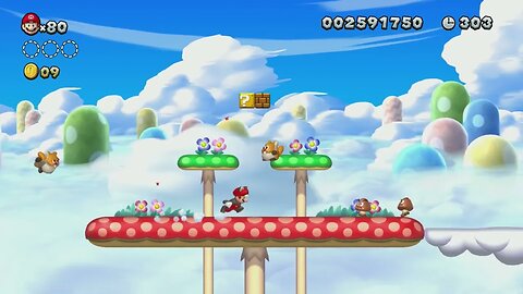 Land of Flying Blocks - New Super Mario Bros. U Deluxe (Meringue Clouds)