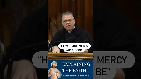 Watch the full talk, “How Divine Mercy Came to Be” #divinemercy #frchrisalar
