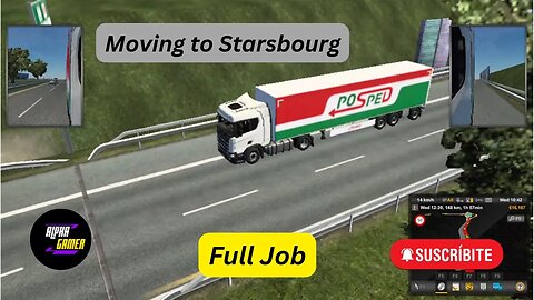 Doing New Job to Strasbourg in Euro Truck Simulator - Full Job