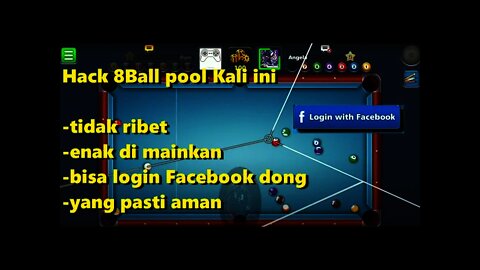 Hack 8ball pool Android bisa login FB | Cit 8ball Lulubox pro mengatasi tidak bisa login Facebook