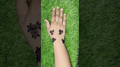 easy mehndi design #henna #hennatattoo #indianmehndi #handmehndi #temporarytattoo #mehendi #mehandi