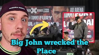 KSI Vs Tommy Fury press CONFERENCE REACTION (BIG JOHN FURY JUST WENT MENTAL AND STARTED A RIOT💀😂)