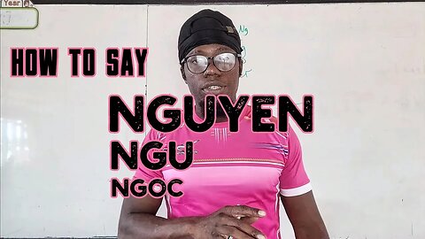 A ghetto review of the Vietnamese sounds (how to say Ng) 1/5