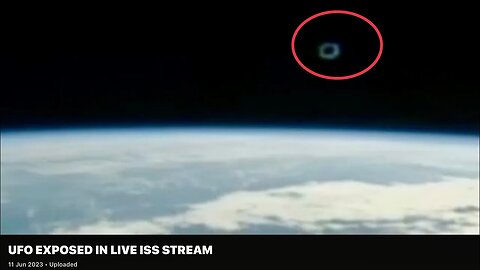 UFO EXPOSED IN LIVE ISS STREAM