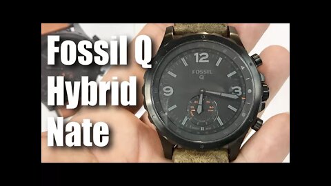 Fossil Q Nate Gen 2 Hybrid Brown Leather Smartwatch