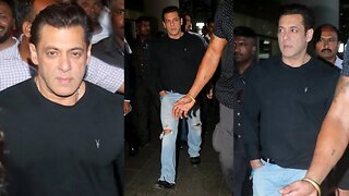 Crowd went Out of Control When They saw SALMAN KHAN at Mumbai Airport in Tight Security