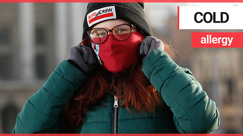 Woman who's allergic to winter has to wear face mask whenever she goes outside