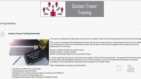 Participant shares experience with free contact tracing course