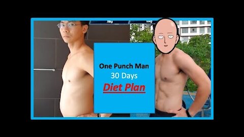 3 Diet Changes for One Punch Man Challenge 30 Days! What to eat to burn fats!