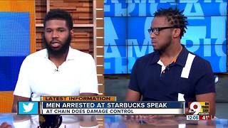 Men arrested at Starbucks speak