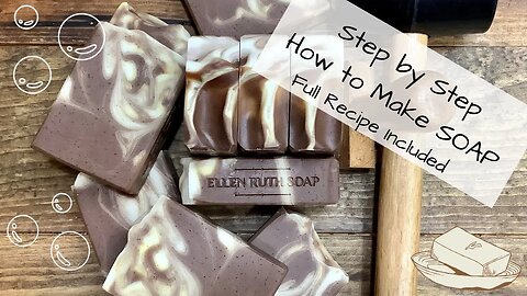 Cold Process Soap Making 101 - Step by Step Tutorial w/ Recipe❣️ | Ellen Ruth Soap