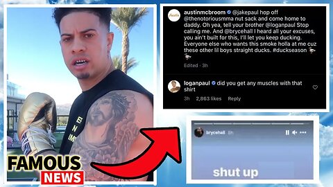 Austin McBroom Calls Out Jake, Logan & Bryce Hall Who Give Hilarious Replies | Famous News