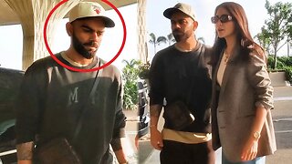 Virat Kohli And Anushka Sharma Fly From Mumbai Spotted At Airport | ICC World Test Championship