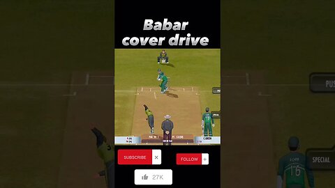 Babar Azam cover drive in Real Cricket 22 Gameplay 🎮#ytshort #shorts #realcricket22 #cricketgame