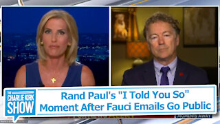 Rand Paul's "I Told You So" Moment After Fauci Emails Go Public