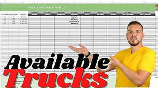 Free AVAILABLE TRUCKS spreadsheet for dispatchers and carriers