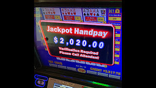 Extra Draw Frenzy Jackpot Handpay!