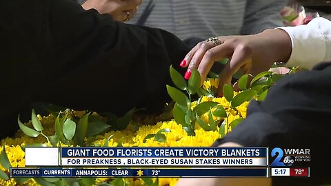 Giant Food florists create Preakness victory blankets
