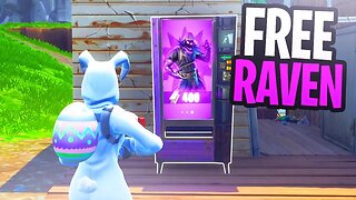 How To Get "Raven" SKIN for FREE in Fortnite Battle Royale (Vending Machine Locations)