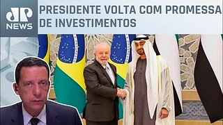 Lula volta ao Brasil com sua comitiva após visita aos Emirados Árabes