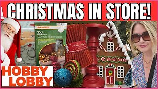 CHRISTMAS 2023 at Hobby Lobby | GINGERBREAD HOUSES | Christmas Lights #hobbylobby #christmas