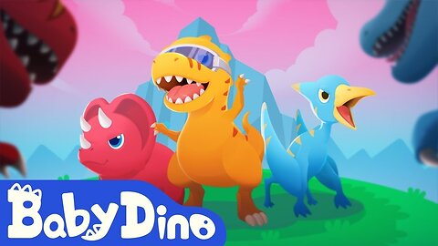 Baby Dino Ep1 Mystic Badge ⭐️ T-Rex Scary Roar &amp; Chase | Jurassic World | Dinos Cartoon