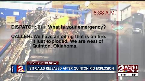 Quinton gas well explosion 911 calls released