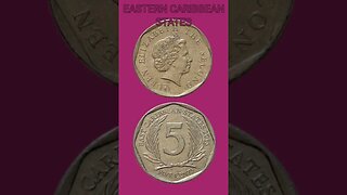 EASTERN CARIBBEAN STATES 5 CENTS 2015.#shorts @COINNOTESZ #easterncaribbeanstates