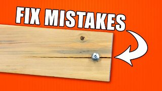 How to Fix Woodworking Mistakes - Episode 1