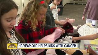 10-year-old Tampa girl wants to help hundreds of pediatric cancer patients in local hospitals