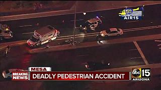 Deadly car vs. pedestrian crash in Mesa