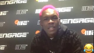 Israel Adesanya talks Paulo Costa Jon Jones fight at heavyweight and more with new pink hairstyle