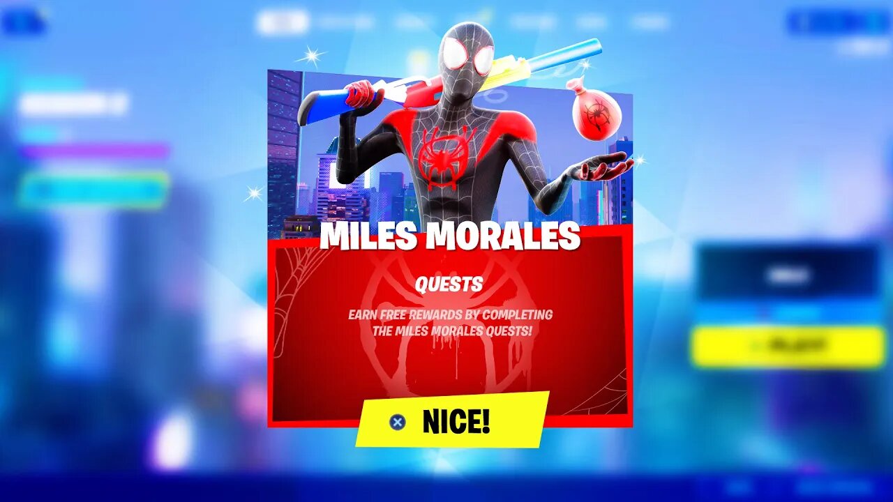 MILES MORALES SKIN NOW in FORTNITE!