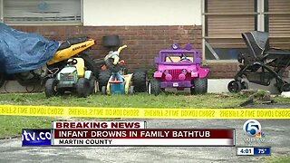 Sheriff: 9-month-old baby drowned after being left alone in bathtub in Hobe Sound