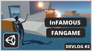 InFamous Fangame Devlog #2 - Grenades and Enemies !