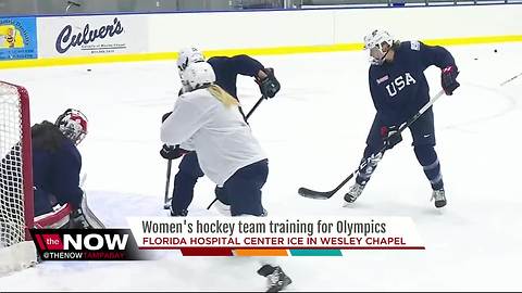 US Olympic hockey team training in Pasco County