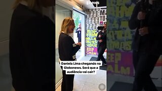 Daniela Lima chegando na Globonews. Será que a audiência vai cair?